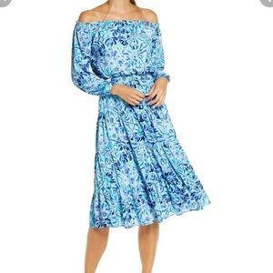 Lilly Pulitzer Midi dress- Iris High Maintenance-XXS